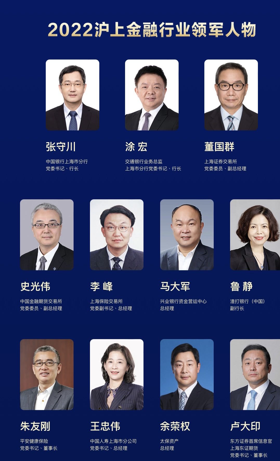 业以才兴！“沪上金融家”评选结果出炉 东方证券首席信息官卢大印获领军人物称号